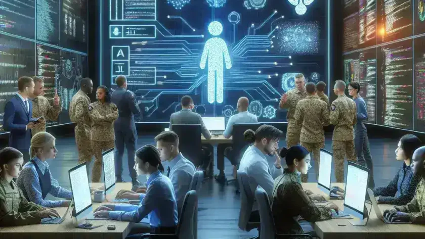 "Tech firms and Pentagon collaboration on AI advancements, showcasing partnership for innovative defense solutions."