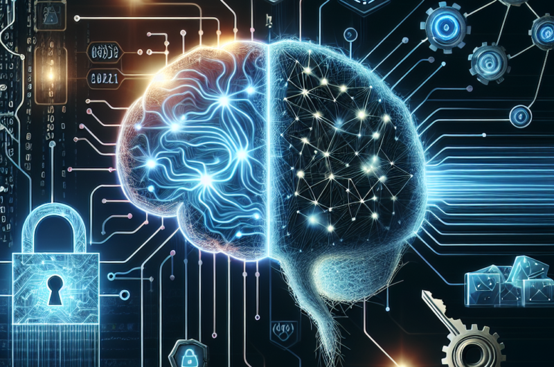 "Visual representation of machine learning algorithms analyzing data patterns, illustrating the intersection of artificial intelligence and hacking techniques in modern cybersecurity."